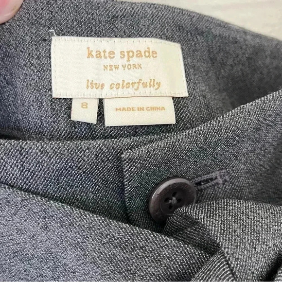 Kate Spade Cropped Wool Trousers - Picture 6 of 8
